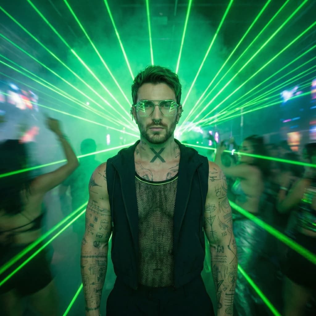 PRÏV€RX — Live with green lasers